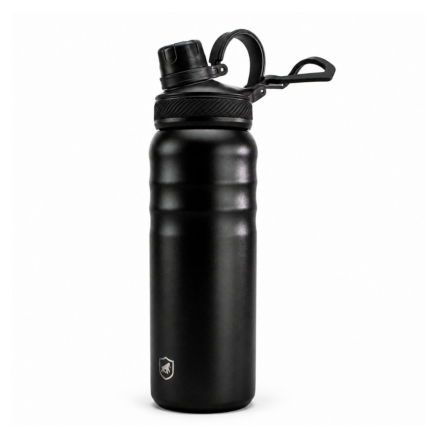 Garrafa Térmica Aço inoxidável de Parede Dupla 700ml, Quente ou Frio, Antivazamento com Alça de Silicone -Preta - Armor - Gshield
