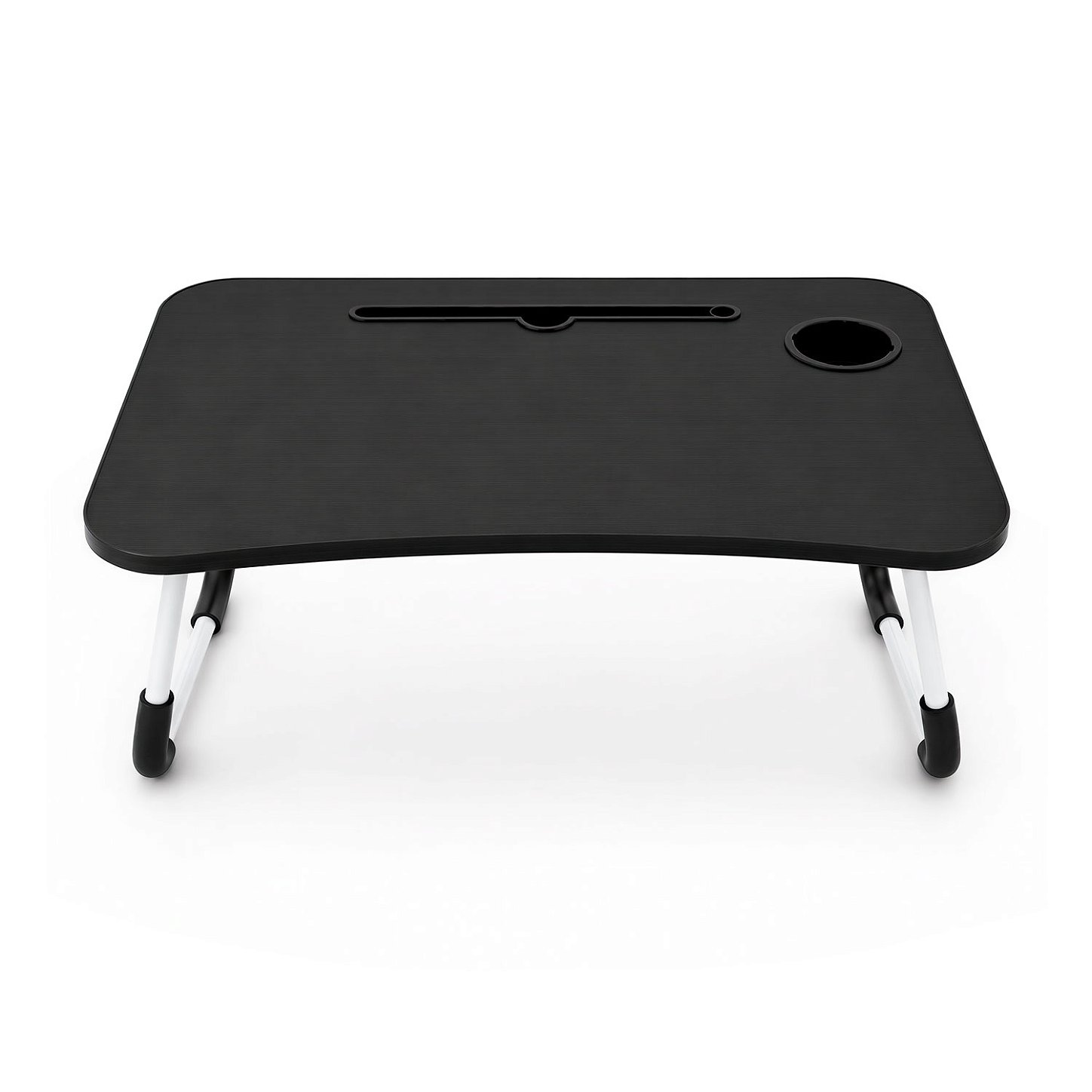Mesa de Notebook Multiuso Armor Portátil Dobrável Preta para Cama e Sofá com Porta-Tablet e Porta-Copos - Gshield