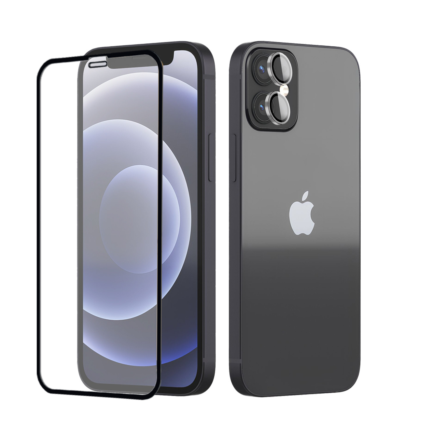 Kit Full Protection para iPhone 12 Mini - Película de Vidro + Protetor de Lente 9H - Gshield