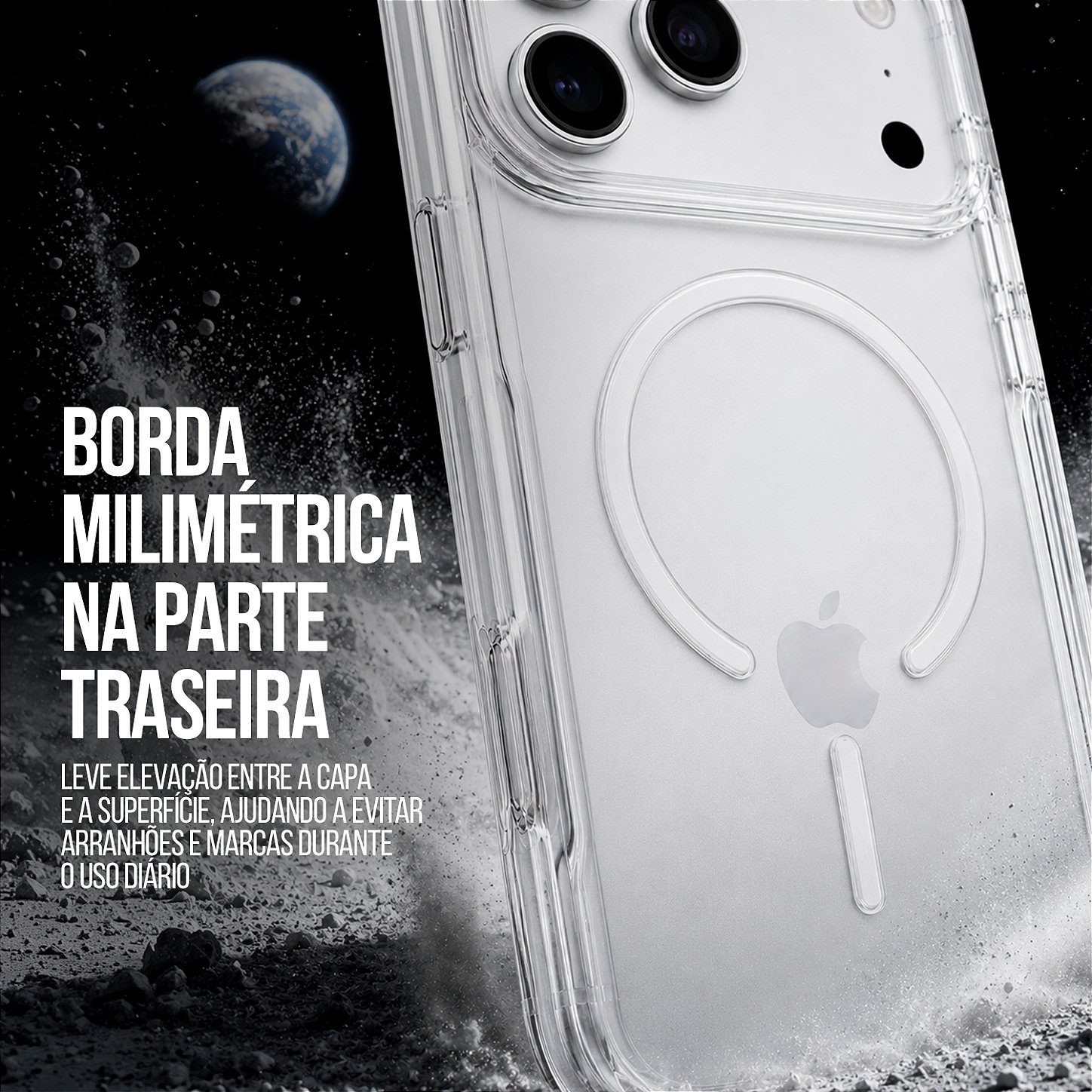 Capa Crystal Venesis Magsafe para iPhone 17 Pro Max / 18 Pro Max - Branca - SPACE - foto 5