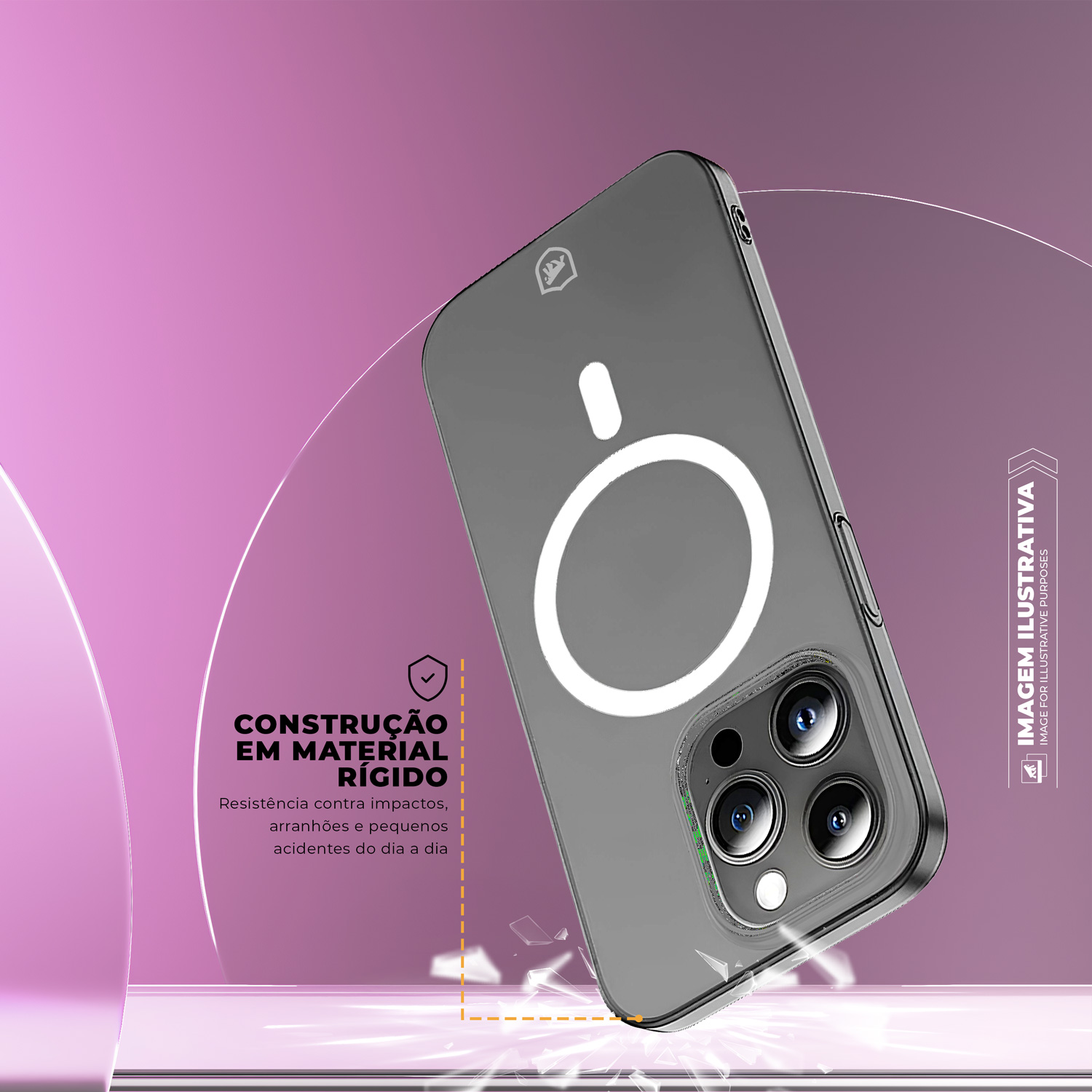 Capa para iPhone 14 Pro Max - Crystal Slim Magsafe - NÃO AMARELA - Transparente - Gshield