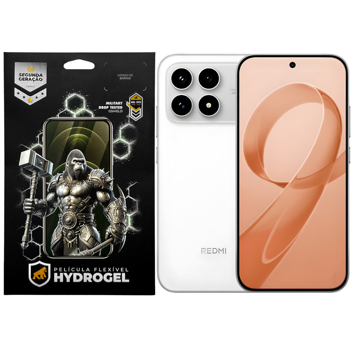 Kit Película Frontal + Traseira para Redmi K90 - Proteção Completa - Gshield