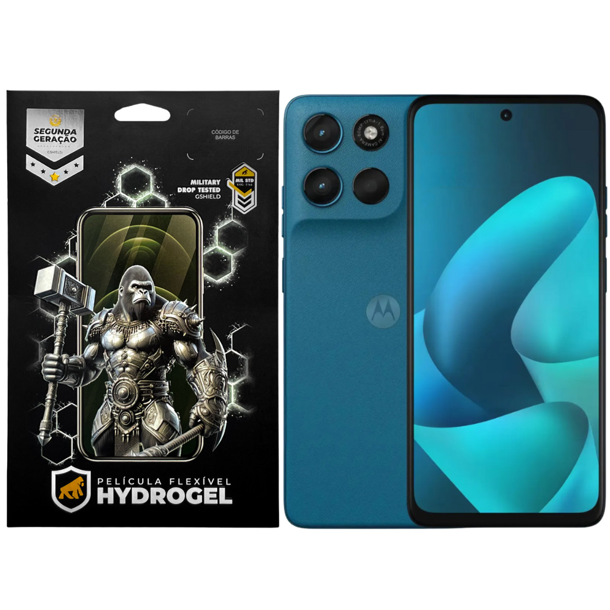 Kit Película Frontal + Traseira para Motorola Moto G57 Power - Proteção Completa - Gshield
