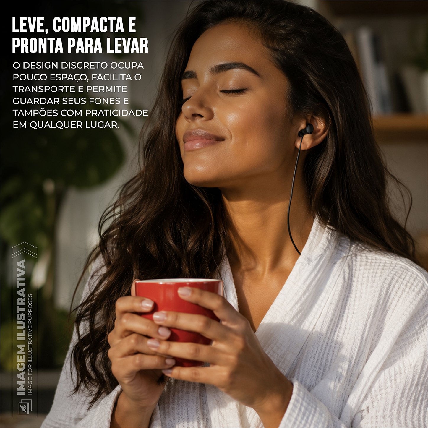 Cordão Anti-Perda Universal para Fones Sem Fio e Tampões de Ouvido em Silicone Flexível - Preto - Gshield - foto 3