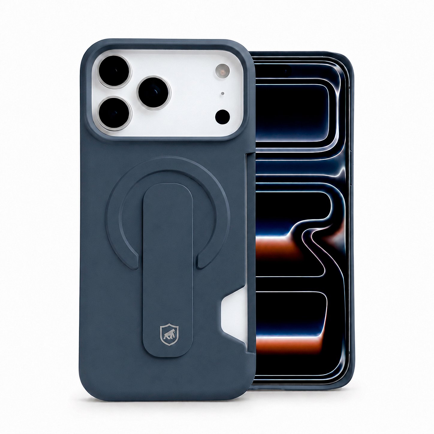 Capa para iPhone 17 Pro - Card Ring - Azul - Gshield
