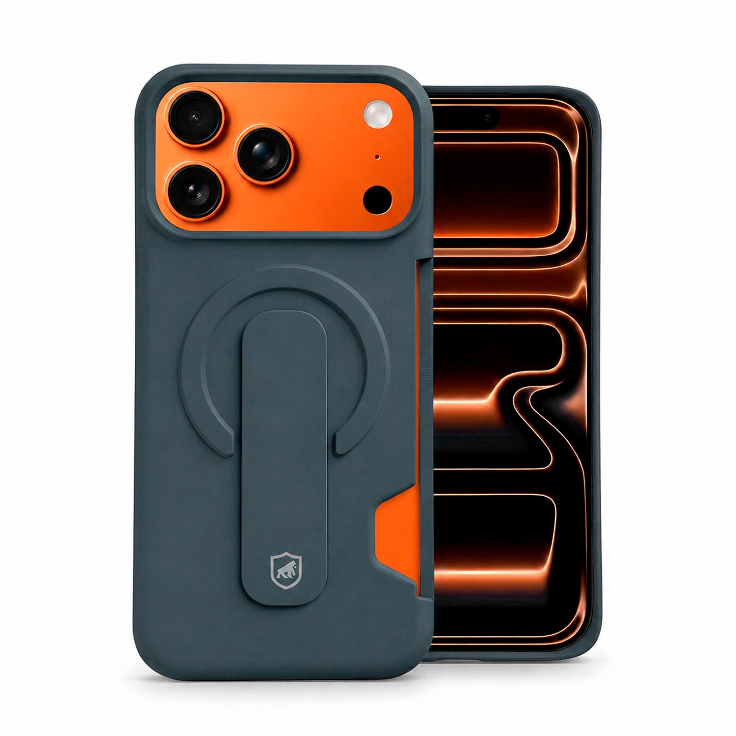 Capa para iPhone 17 Pro Max - Card Ring - Azul - Gshield