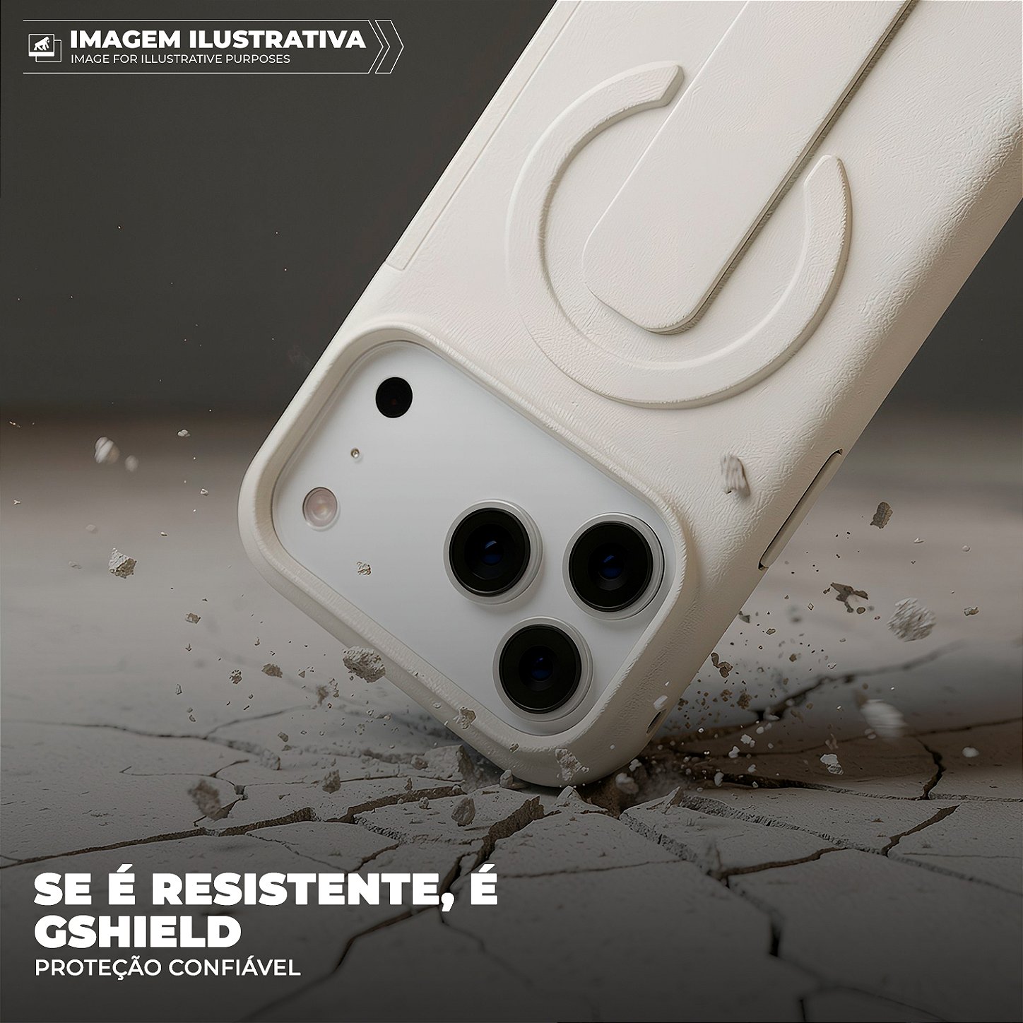 Capa para iPhone 17 Pro Max - Card Ring - Off White - Gshield - foto 7