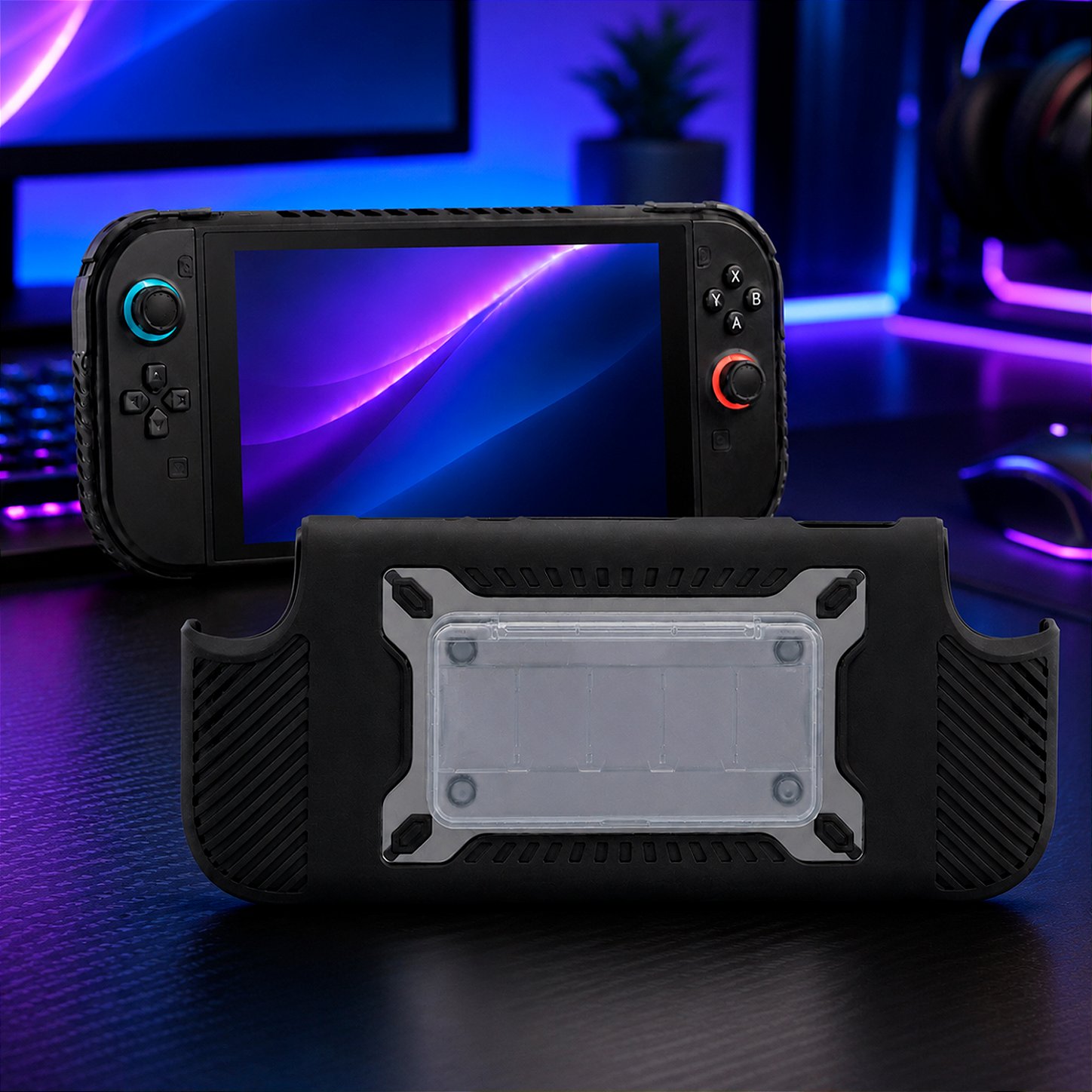 Capa Anti-impacto Nintendo Switch 2 com Grip Antiderrapante, Case Magnética Removível para SSD - Armex - Gshield - foto 6