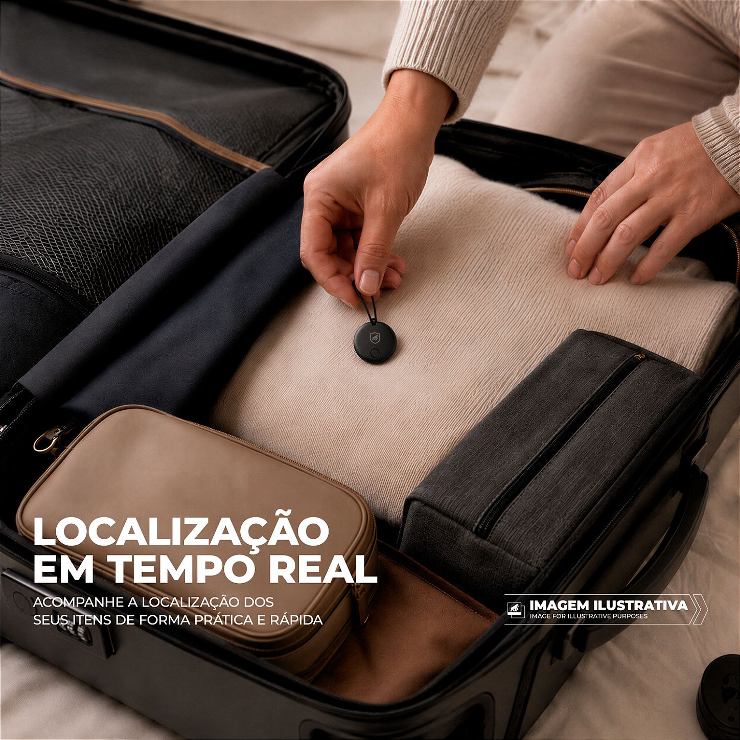 Rastreador Localizador iTag Bluetooth para Android e iOS com Alerta Sonoro - Hybrid - Gshield - foto 3