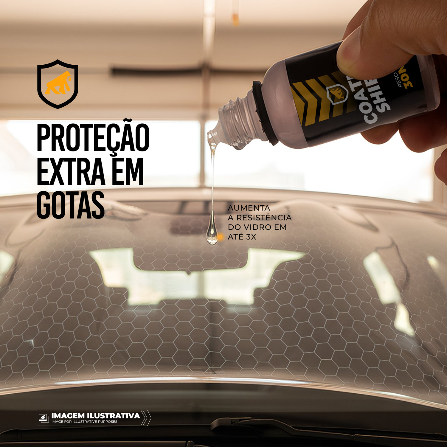 Nano Vitrificador Coating Shield 9H 30ml para Carro – Proteção Hidrofóbica e Antirriscos – Gshield - foto 3