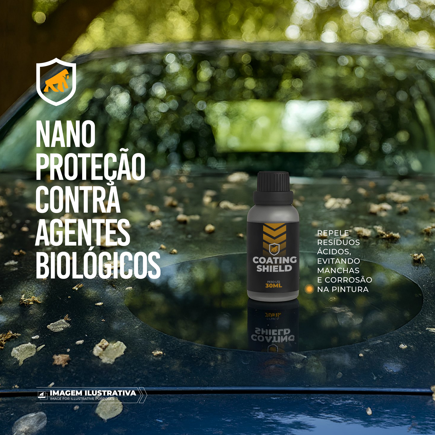 Nano Vitrificador Coating Shield 9H 30ml para Carro – Proteção Hidrofóbica e Antirriscos – Gshield - foto 7