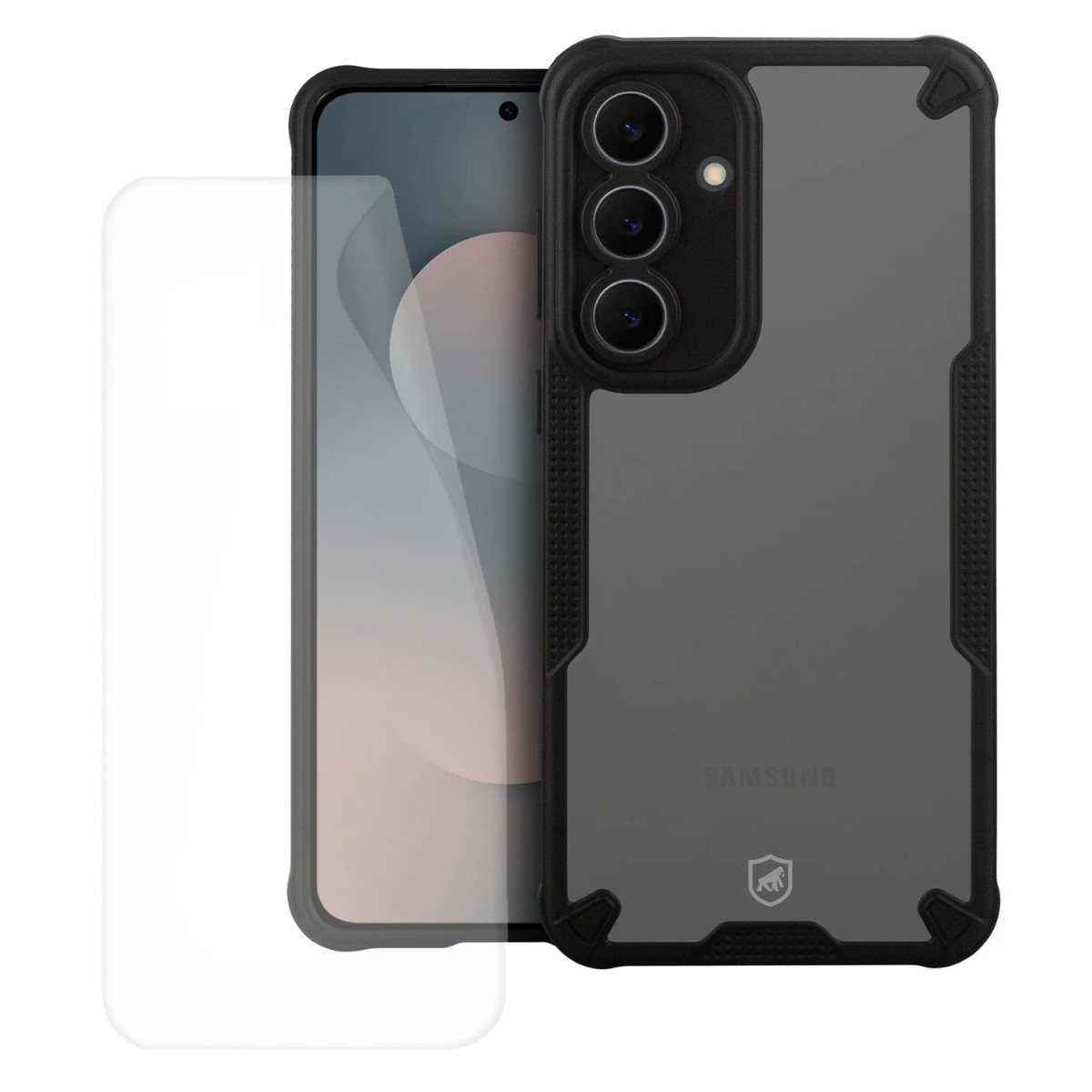 Kit Capa Rugged Shield + Película Frontal + Traseira para Samsung Galaxy S25 FE - Gshield