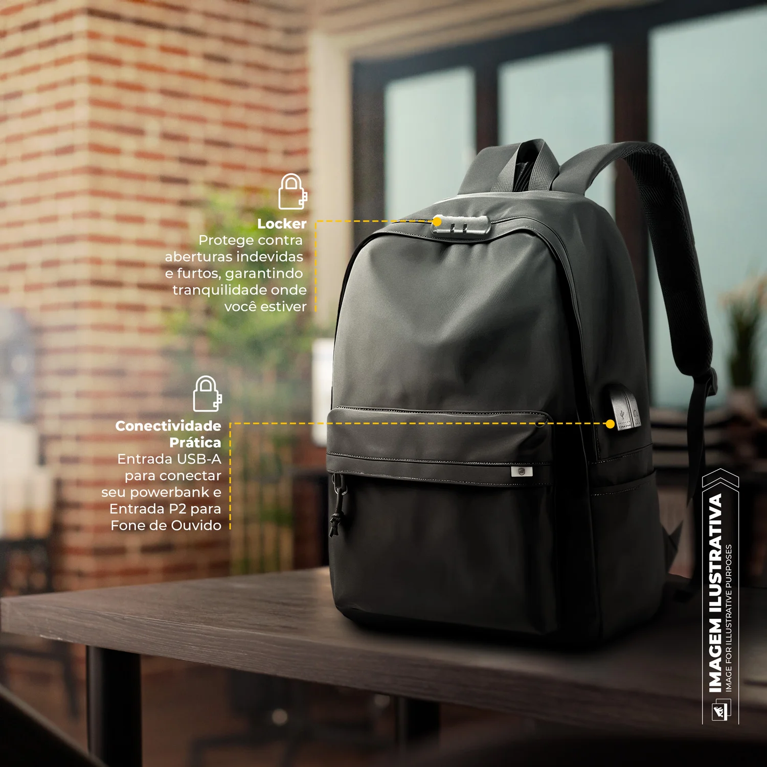 Kit Rastreador Chaveiro iTag + Mochila Flex - Gshield - foto 5