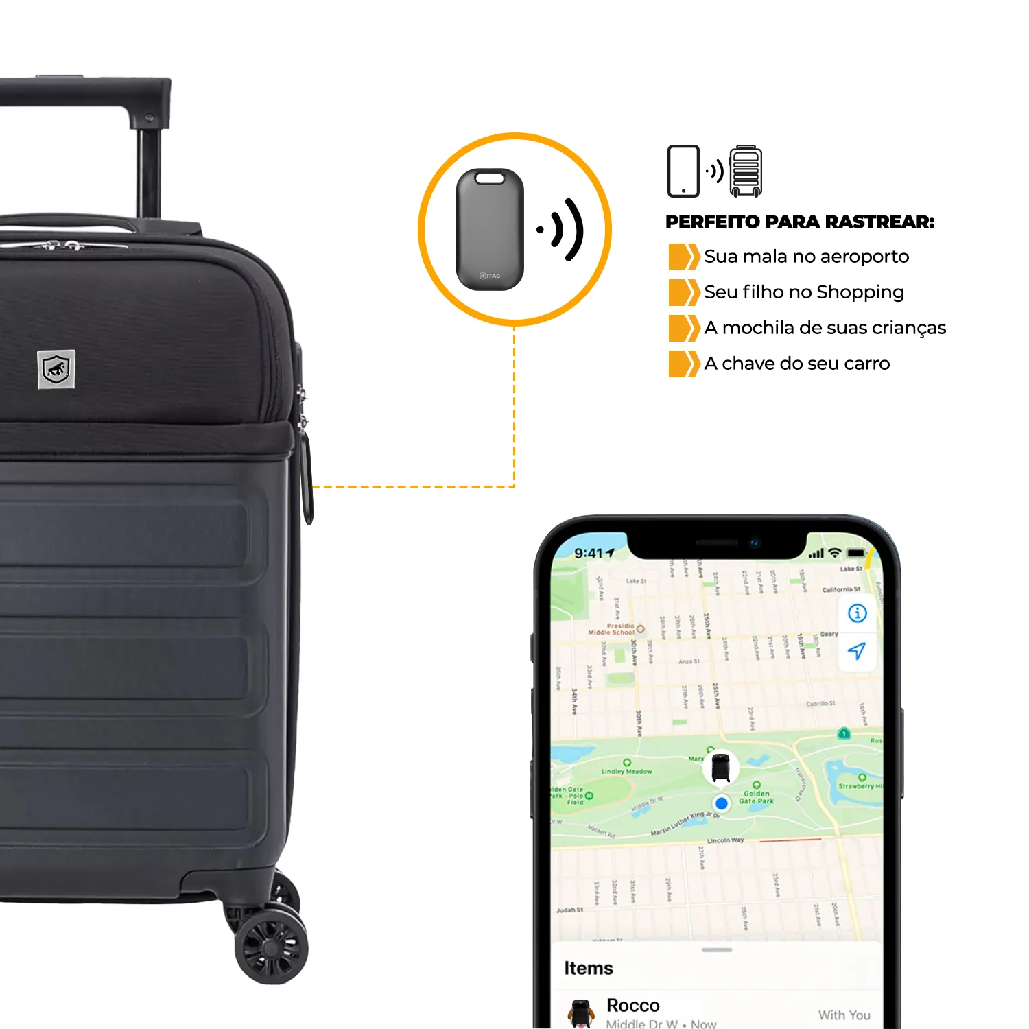 Kit Rastreador Chaveiro iTag + Mochila Locker - Gshield - foto 12