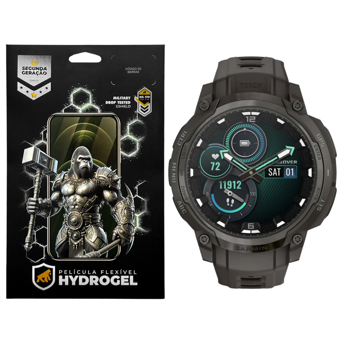 Película para Garmin Instinct Crossover AMOLED - Hydrogel HD 6 Unidades - Gshield