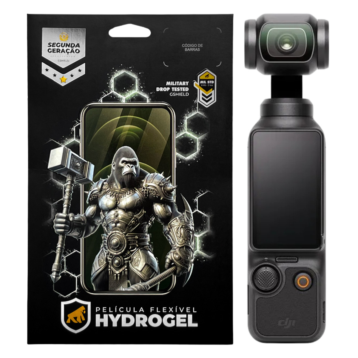 Película para Câmera DJI Osmo Pocket 3 - Hydrogel HD - Gshield