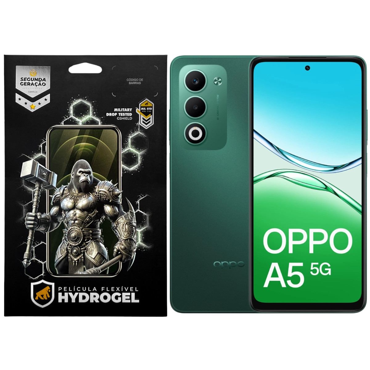 Kit Película Frontal + Traseira para Oppo A5 5G - Proteção Completa - Gshield