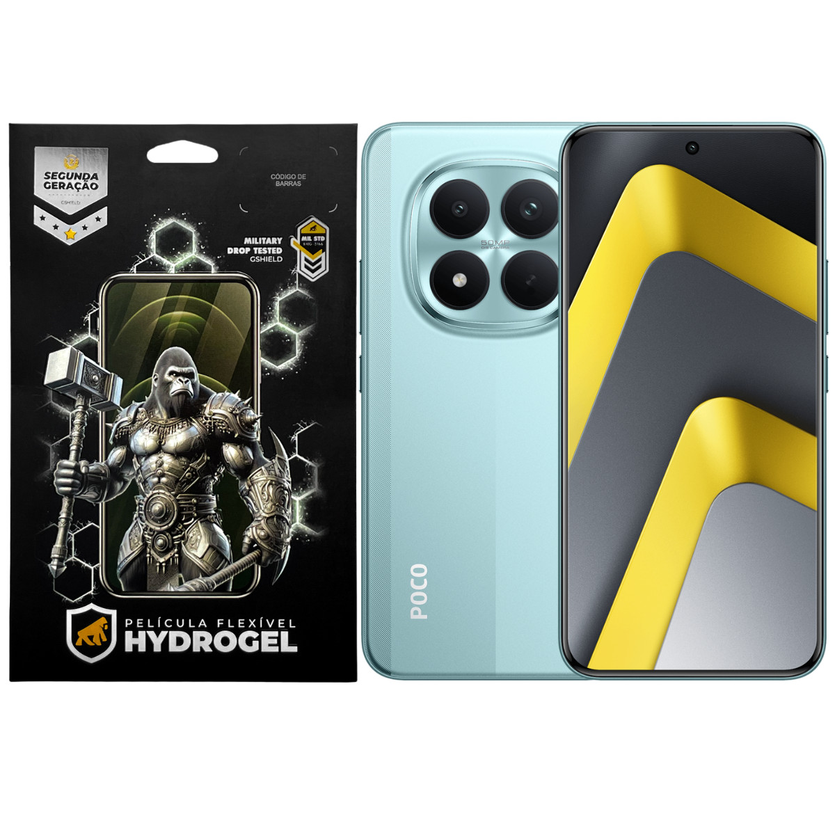 Kit Película Frontal + Traseira para Xiaomi Poco M8 Pro - Proteção Completa - Gshield