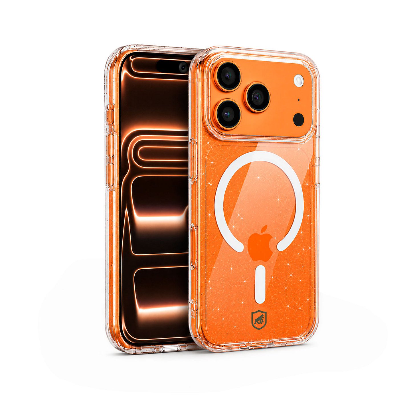 Capa para iPhone 17 Pro - Crystal Slim Magsafe - NÃO AMARELA - Transparente Glitter - Gshield