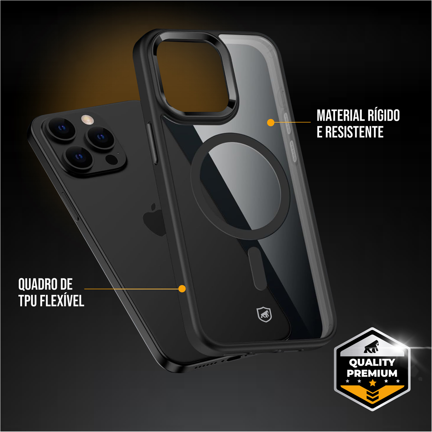 Capa MagSafe para iPhone 17E - Preta - Gshield