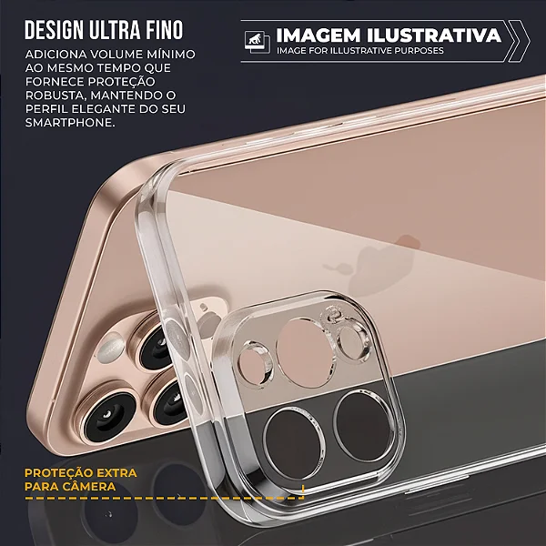 Capa para iPhone 17E - Crystal Slim - NÃO AMARELA - Gshield