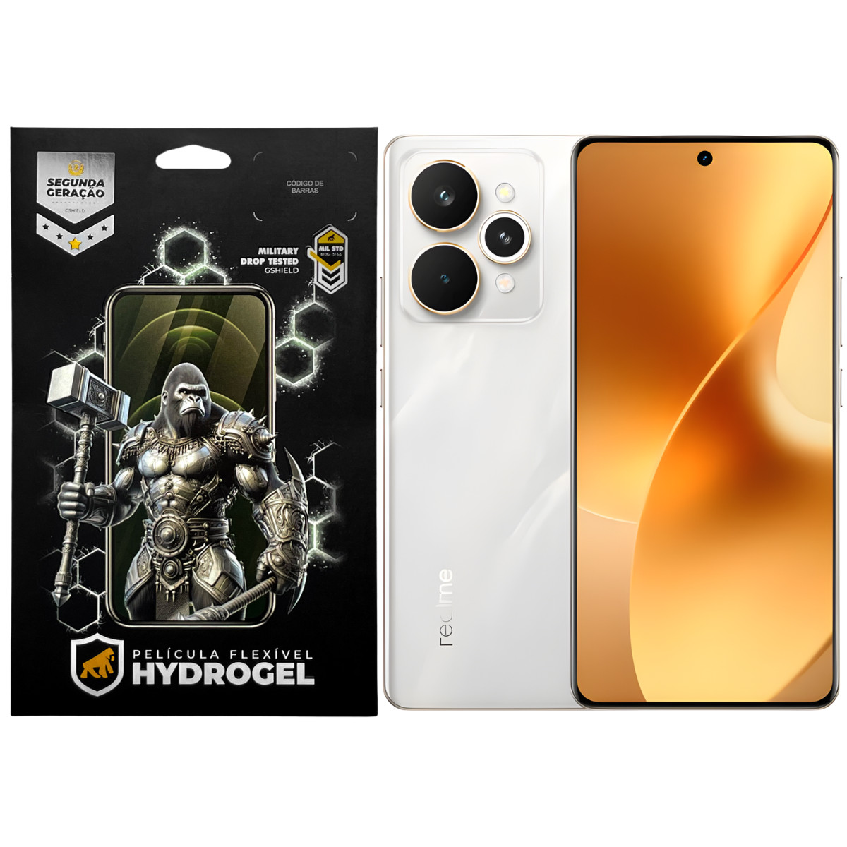 Kit Película Frontal + Traseira para Realme 15 Pro 5G - Proteção Completa - Gshield