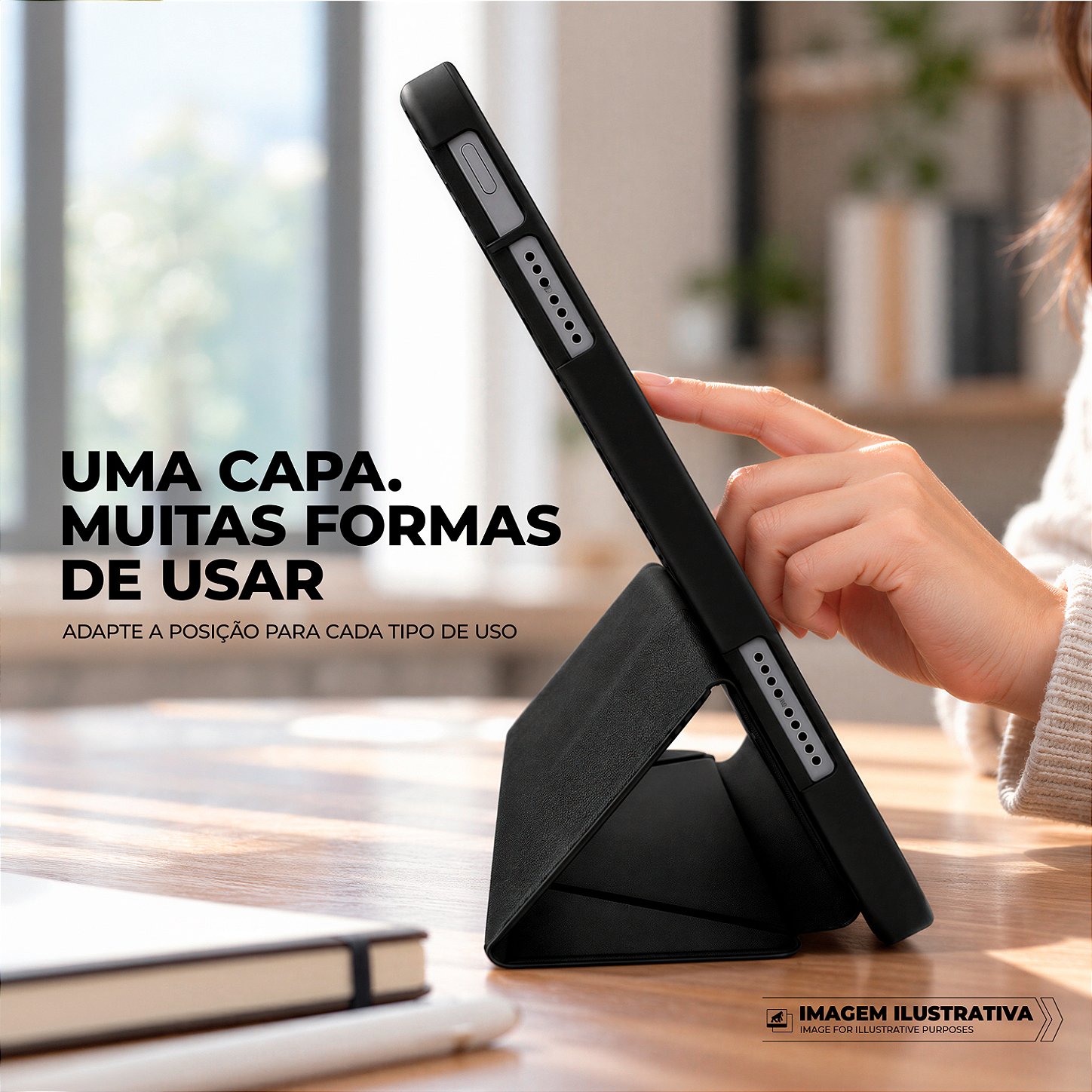 Capa para iPad 11 A16 (2025) / iPad 10 (2022) - Clear View Stand - Gshield - foto 9