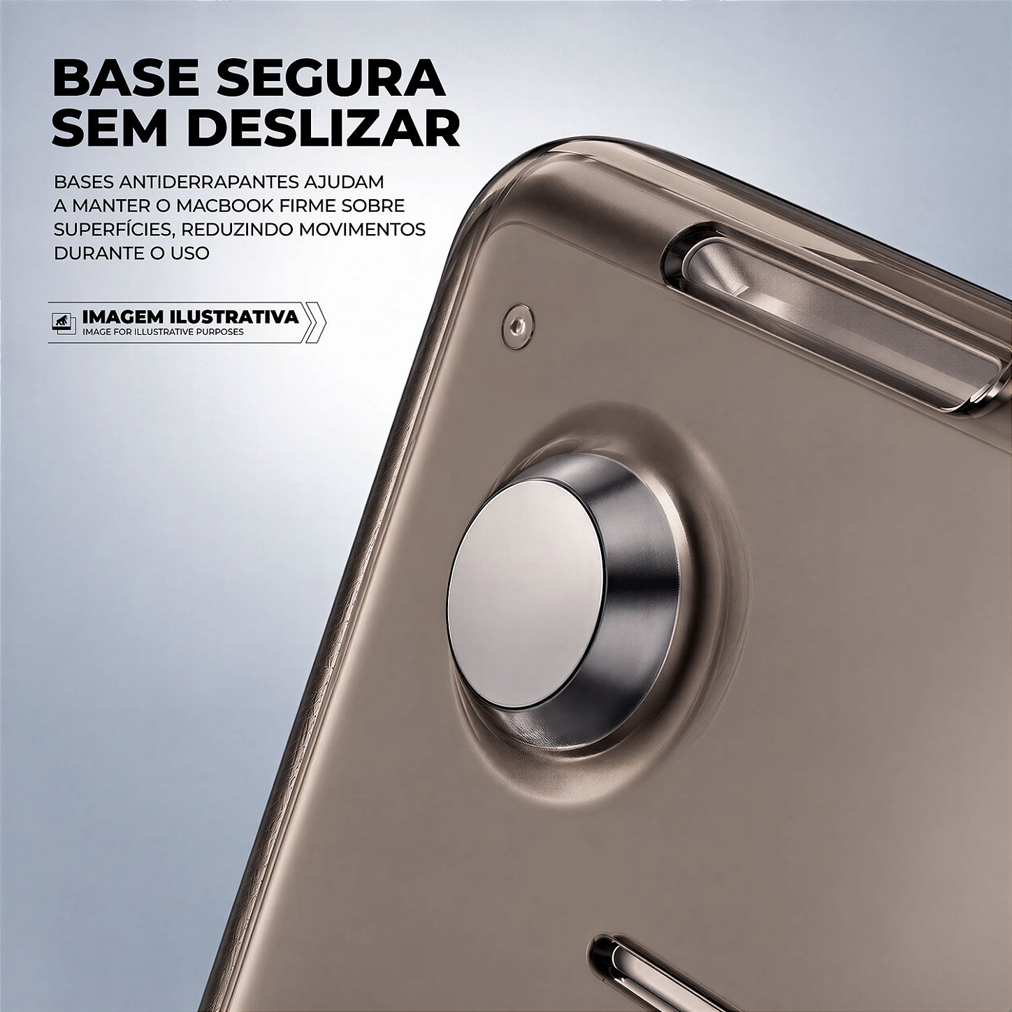 Capa Ultrafina Preta para MacBook Neo 13" com Proteção em Policarbonato Rígido, Suporte Kickstand e Ventilação Inferior - Armor Stand - Gshield