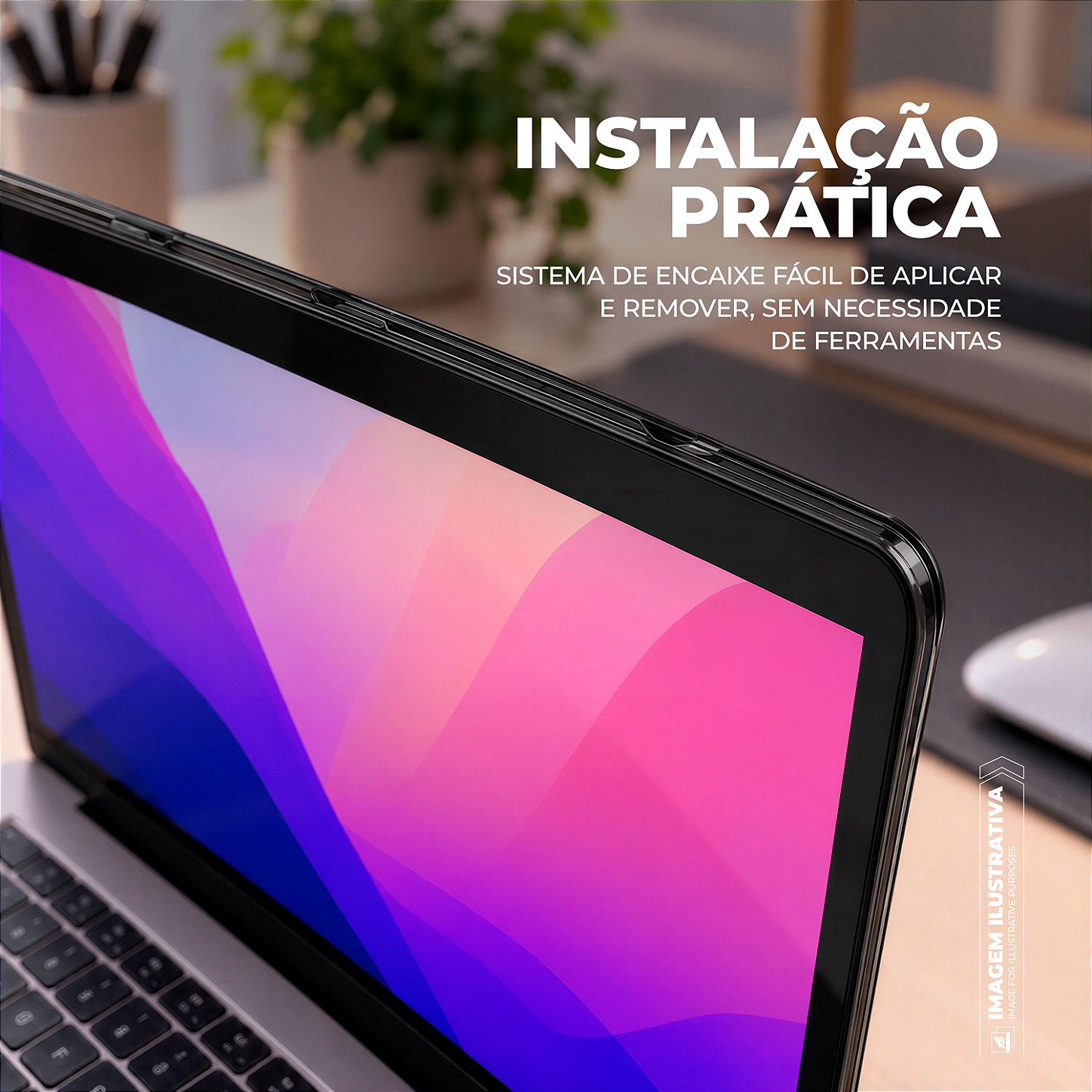 Capa Ultrafina Preta para MacBook Neo 13" com Proteção em Policarbonato Rígido, Suporte Kickstand e Ventilação Inferior - Armor Stand - Gshield