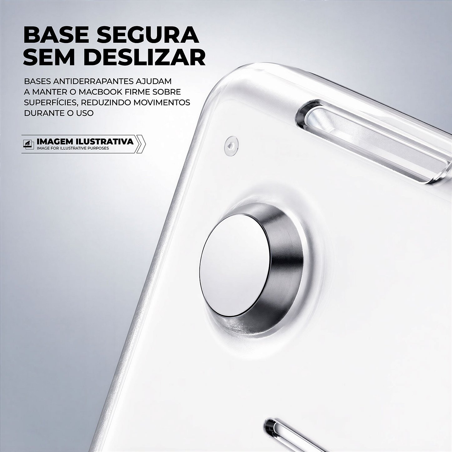 Capa Ultrafina Transparente para MacBook Neo 13" com Proteção em Policarbonato Rígido, Suporte Kickstand e Ventilação Inferior - Armor Stand - Gshield