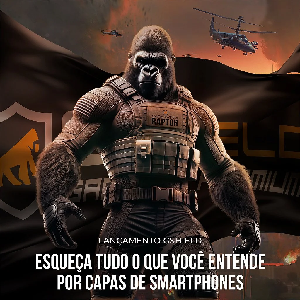 Kit Capa Raptor e Pelicula Dual Glass Preta para Samsung Galaxy S26 - Gshield