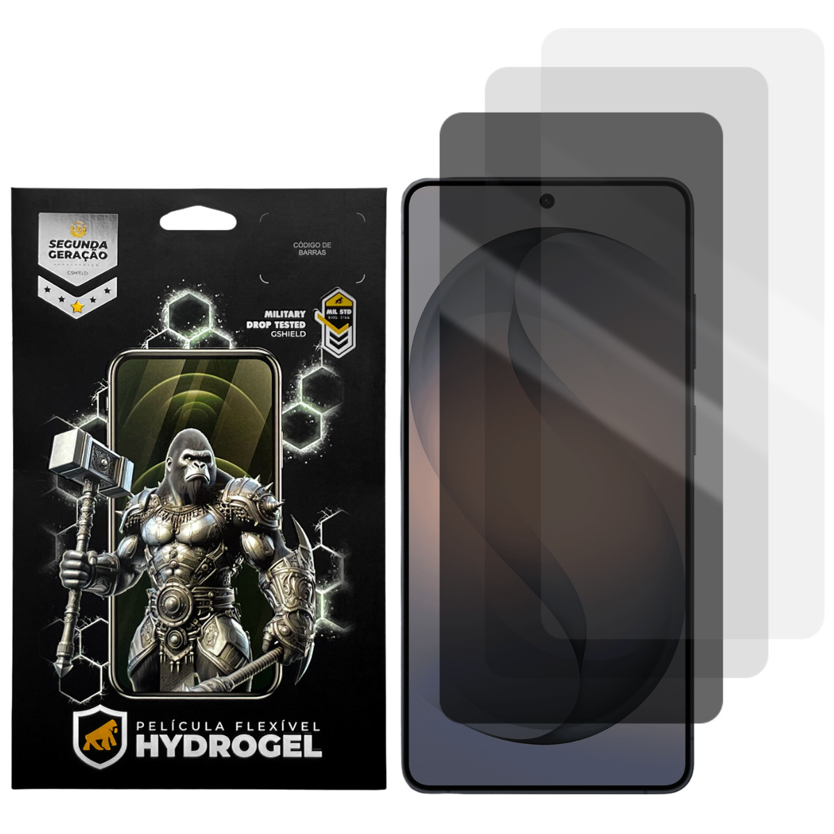 Kit 3 Películas Hydrogel para Samsung Galaxy S26 Ultra - HD / Fosca / Privacidade - Gshield
