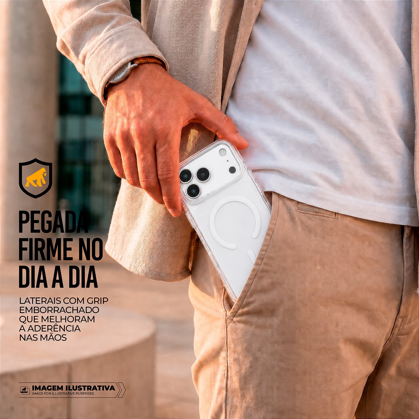 Capa para iPhone 17 Pro - Akroma Magsafe - Branca - Gshield - foto 7