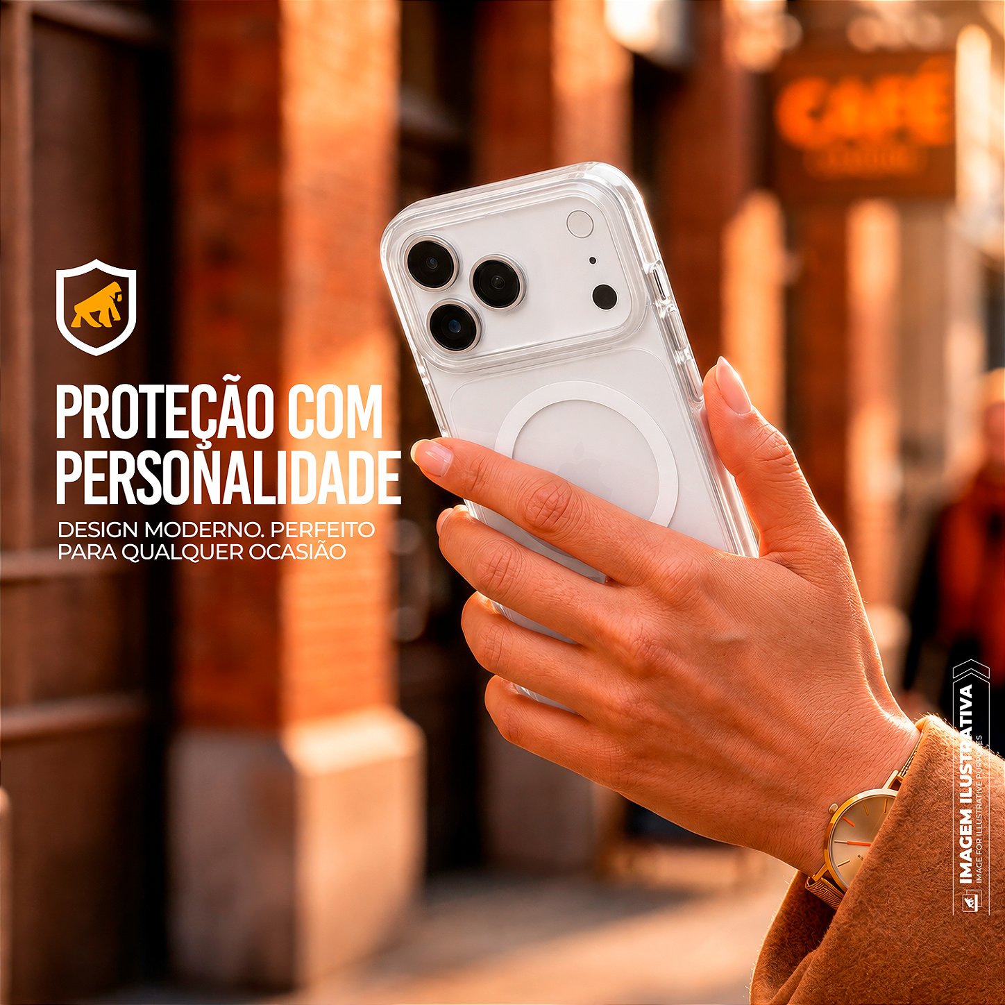 Capa para iPhone 17 Pro Max - Akroma Magsafe - Branca - Gshield - foto 7