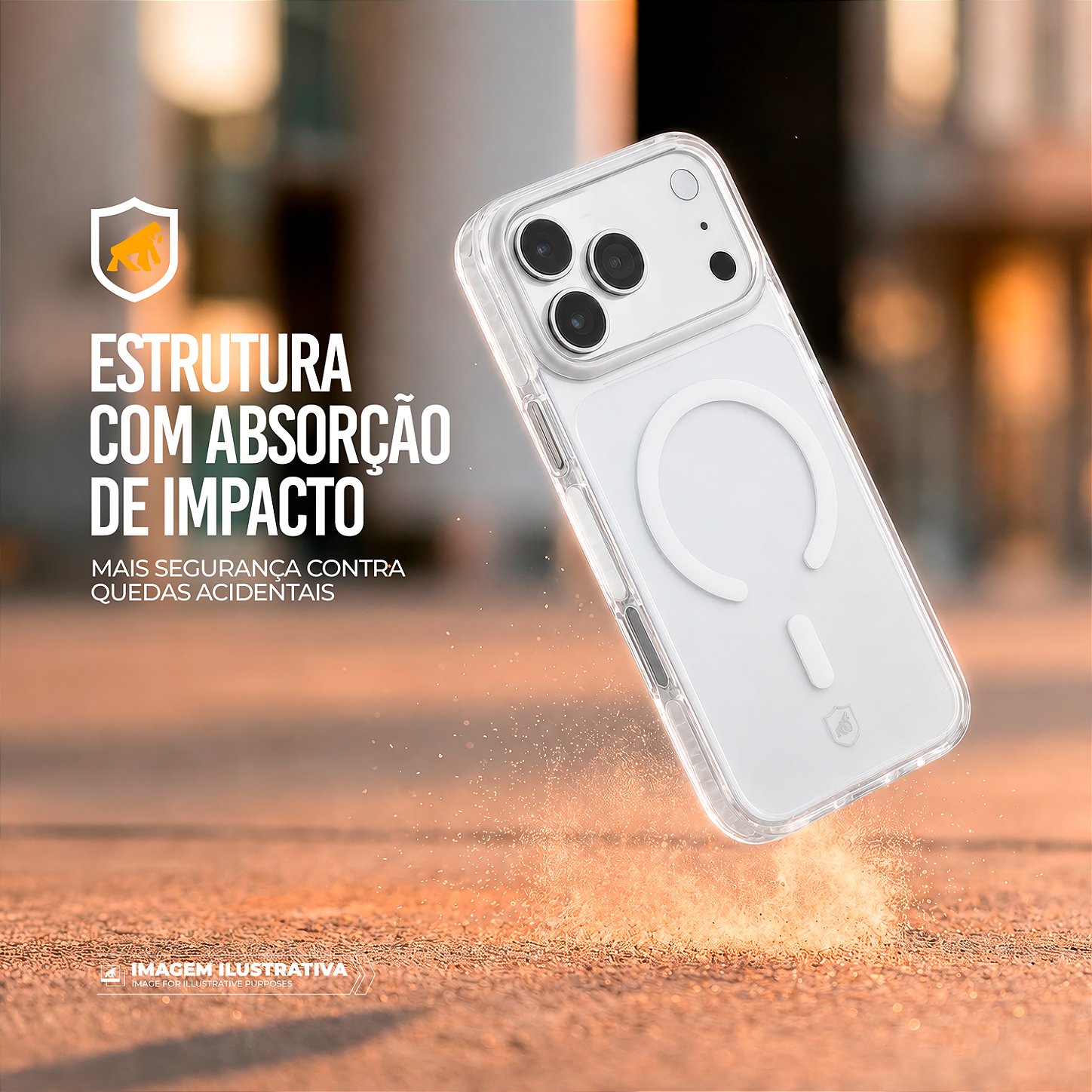 Capa para iPhone 17 Pro Max - Akroma Magsafe - Branca - Gshield - foto 6