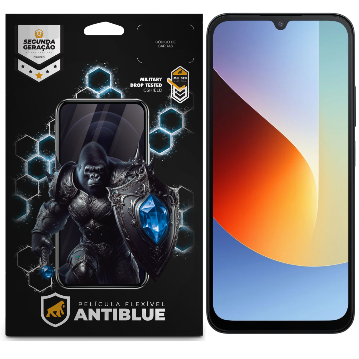 Película para Xiaomi Redmi A7 Pro - AntiBlue - Gshield