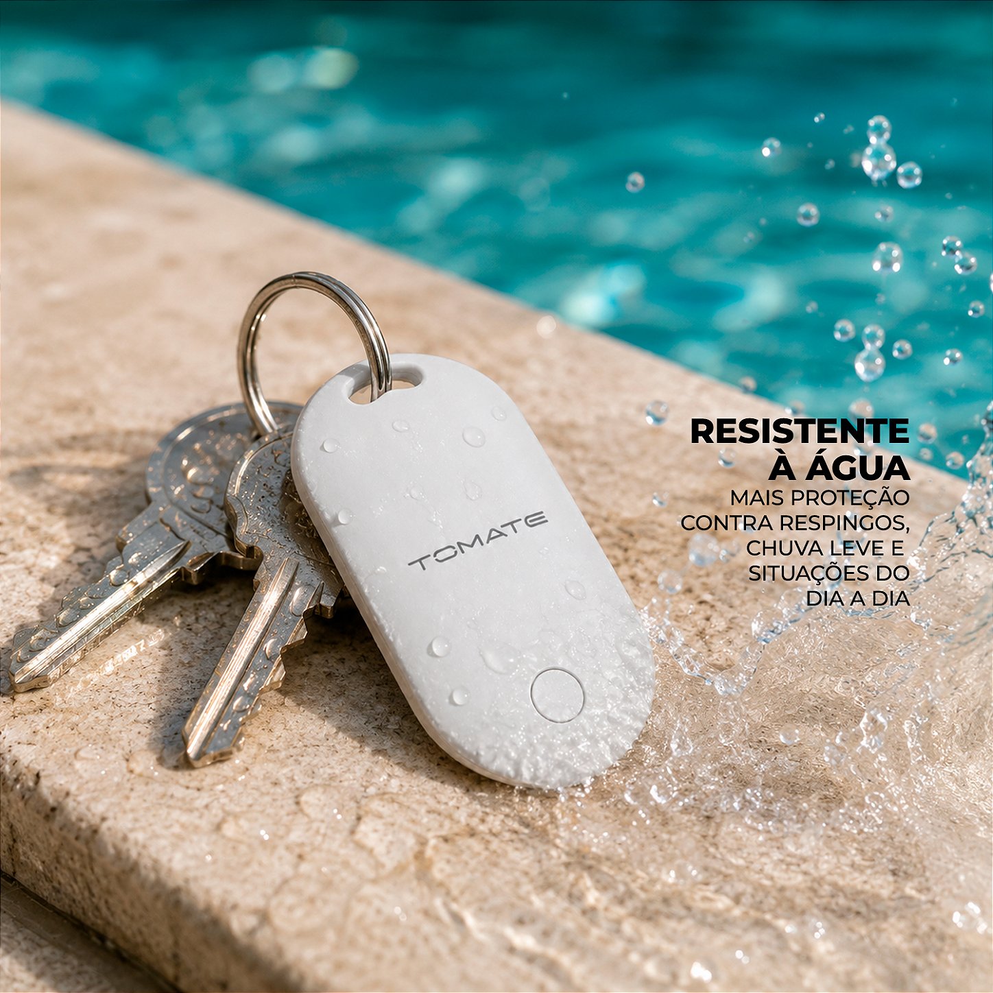 Rastreador Localizador Bluetooth Smart Tag ST-01 Resistente à Água compatível com Apple - Tomate - foto 3