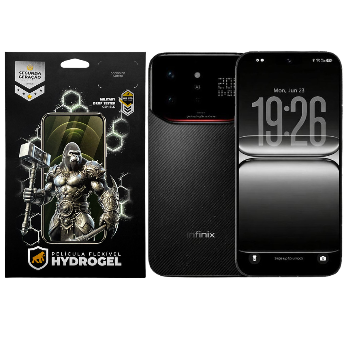 Kit Película Frontal + Traseira para Infinix Note 60 Ultra - Proteção Completa - Gshield