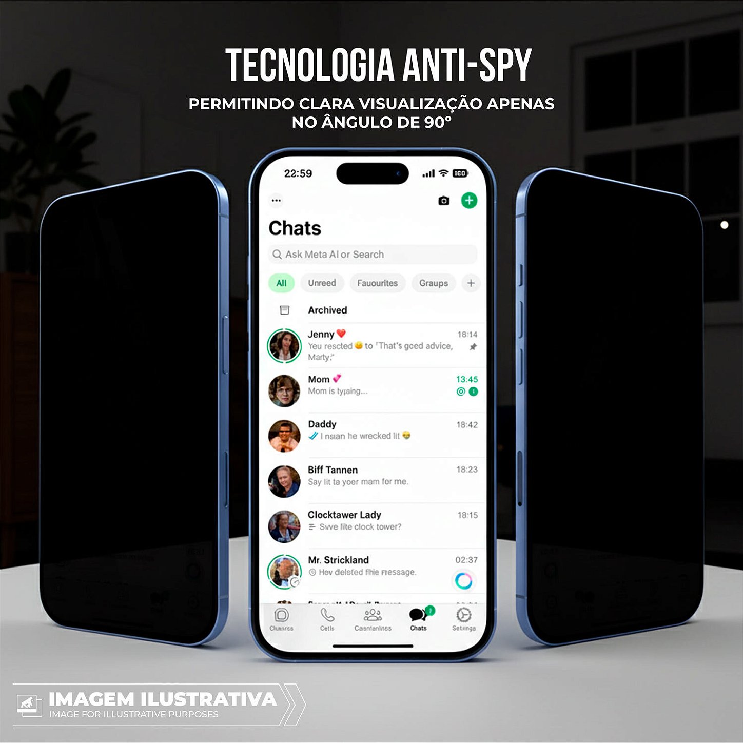 Película para Motorola Moto G47 5G - Privacidade Hydrogel - Gshield - foto 2