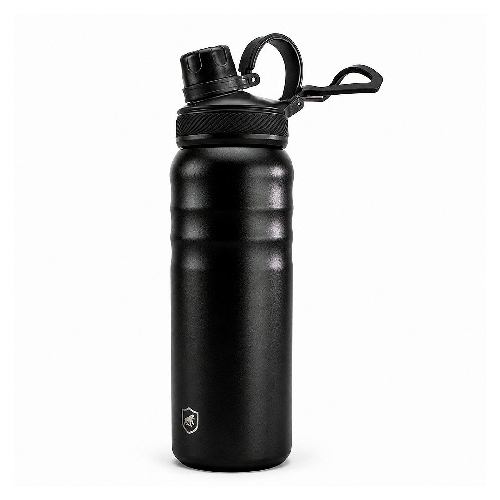 Garrafa Térmica Aço inoxidável de Parede Dupla 700ml, Quente ou Frio, Antivazamento com Alça de Silicone - Rosa/Preta - Armor - Gshield - foto 2