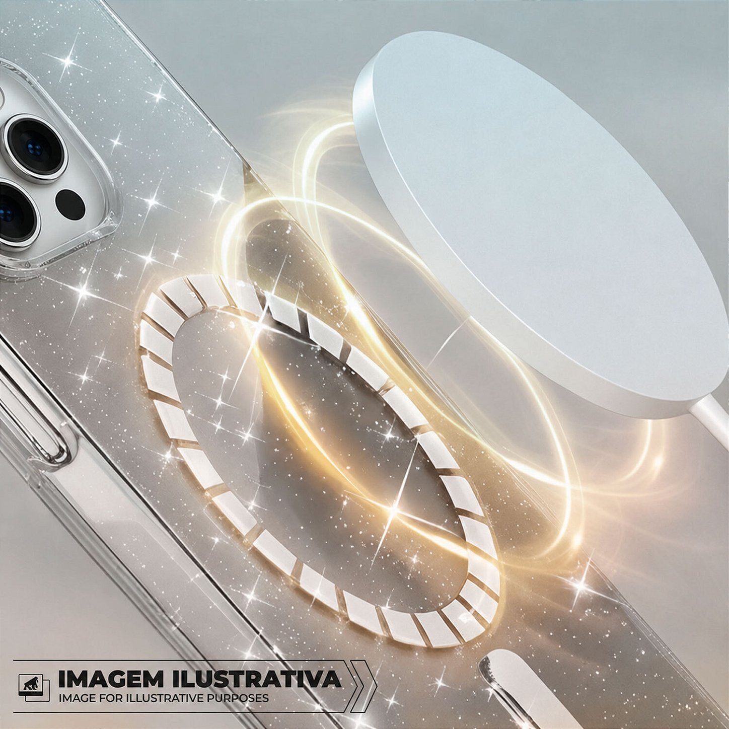 Capa para iPhone 16 - MagSafe Glitter - Gshield - foto 4