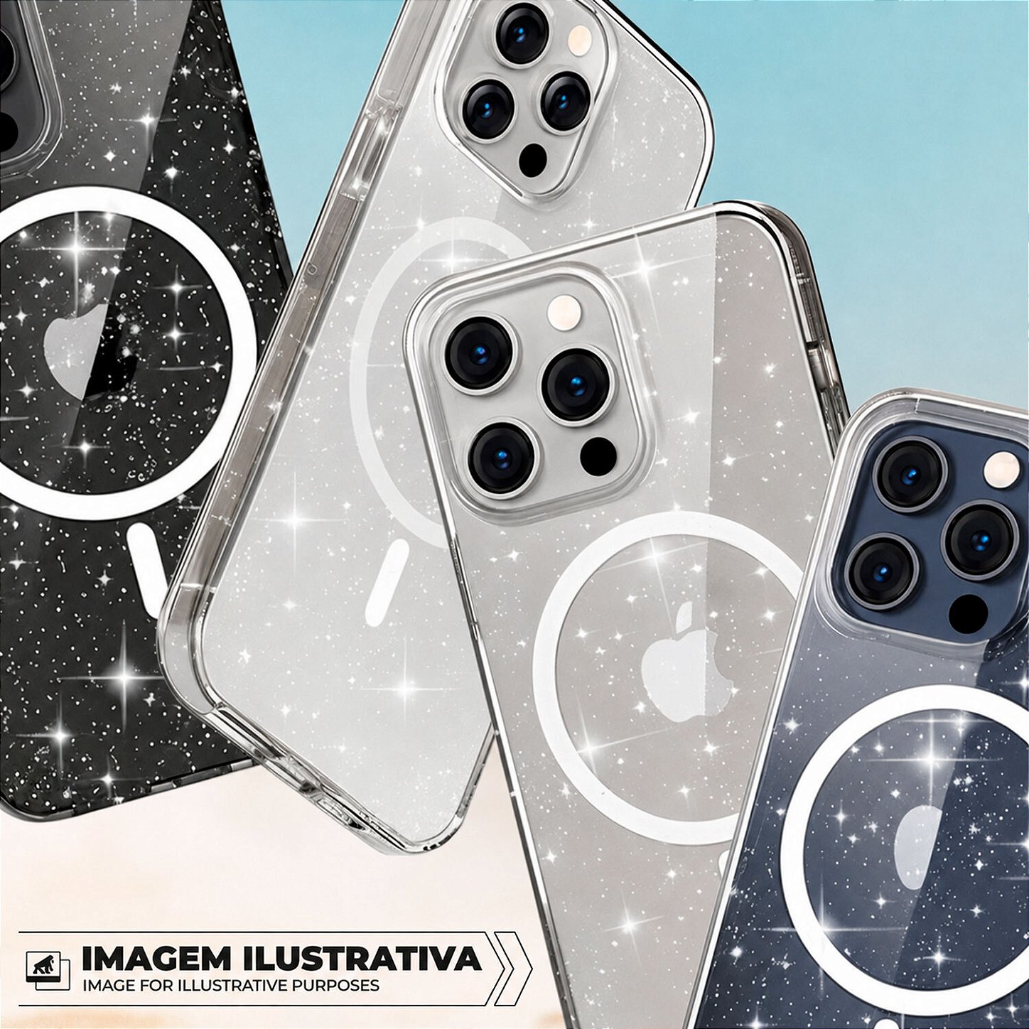 Capa para iPhone 16 Pro - MagSafe Glitter - Gshield - foto 6