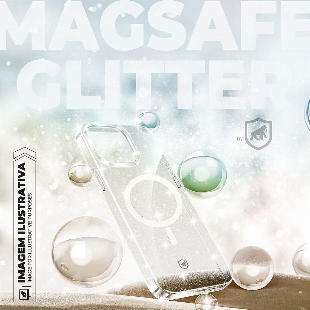 Capa para iPhone 16 Pro - MagSafe Glitter - Gshield - foto 3