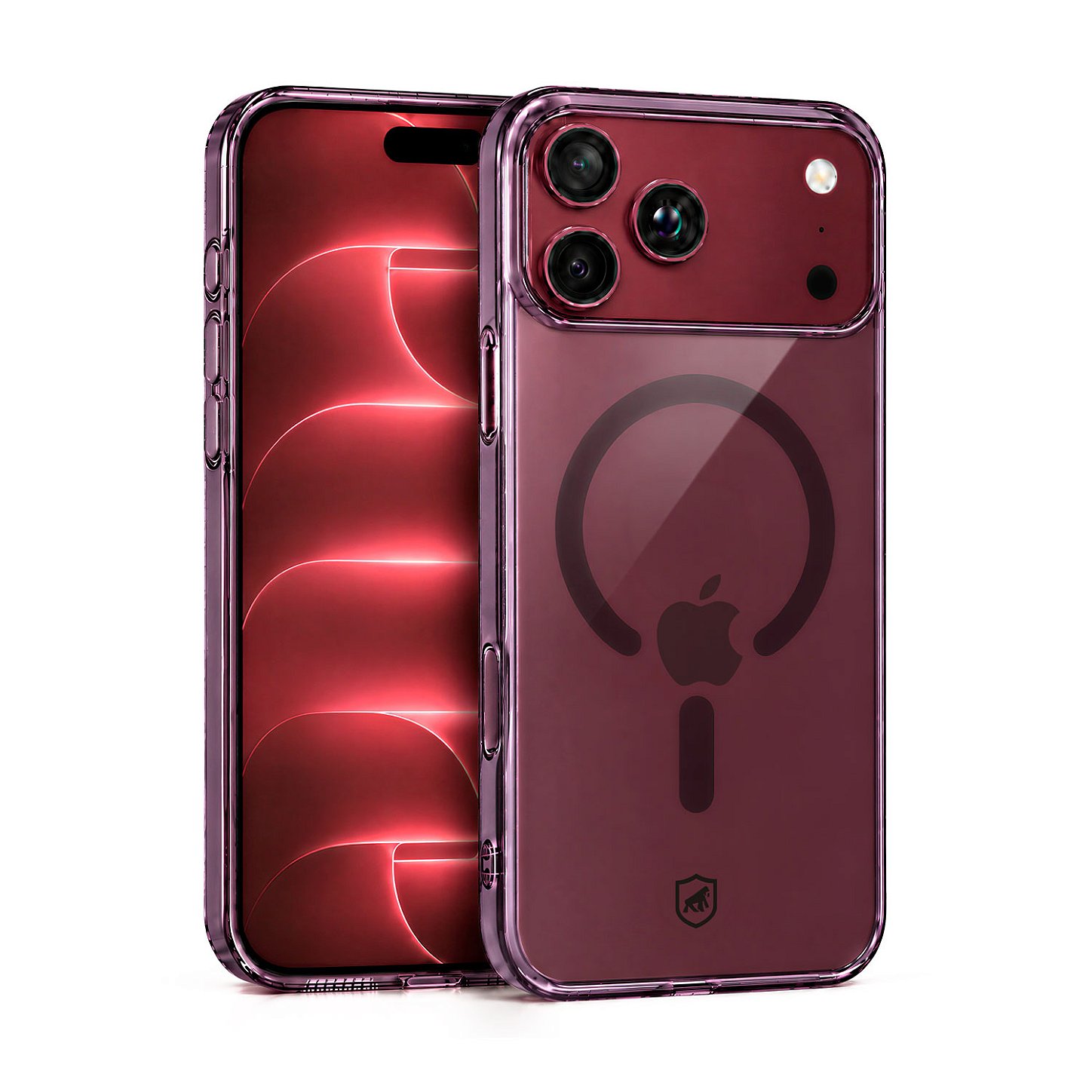 Capa para iPhone 17 Pro Max / 18 Pro Max - Crystal Slim Magsafe - NÃO AMARELA - Bordô - Gshield