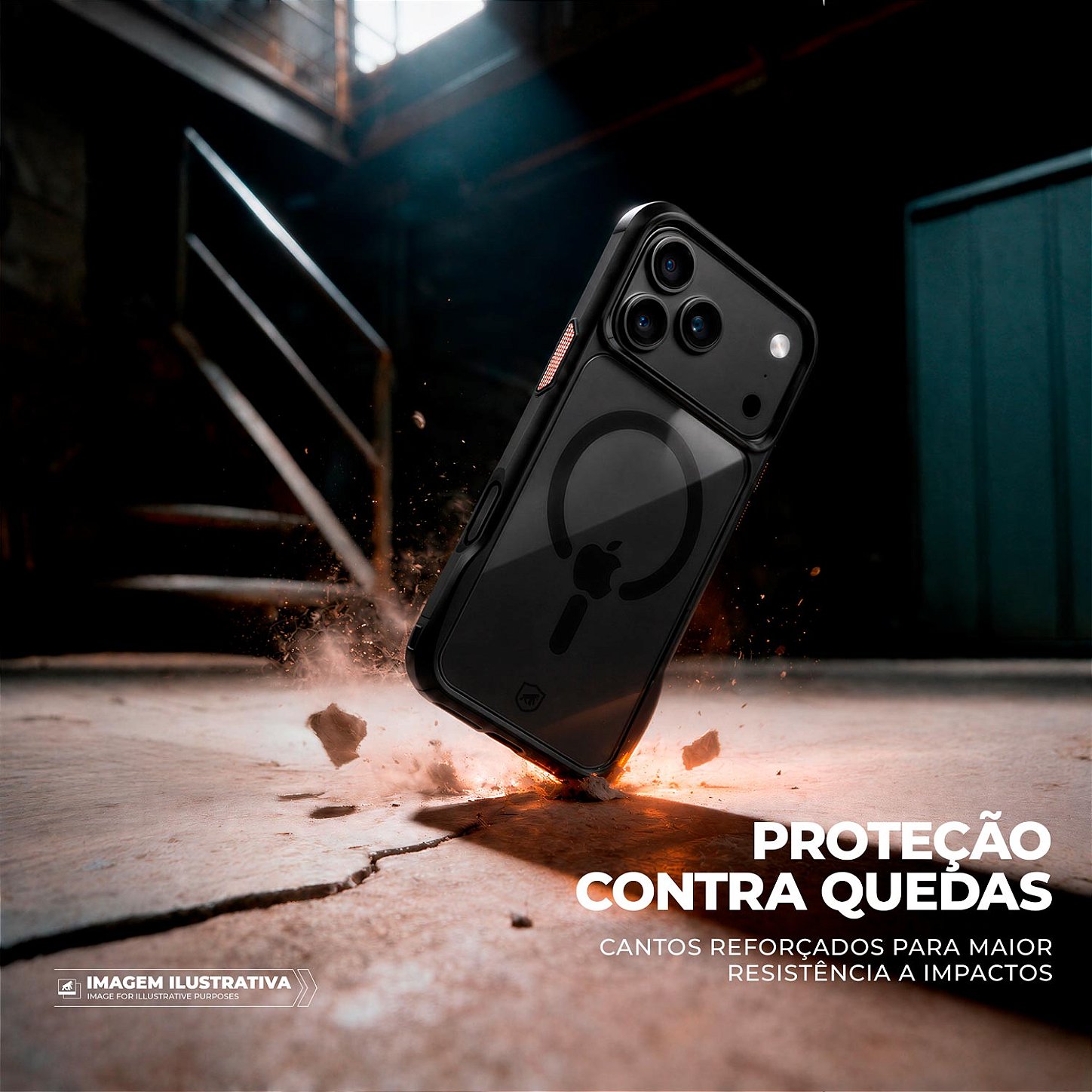 Capa para iPhone 17 Pro Max / 18 Pro Max - Octacore Magsafe - Preta - Gshield - foto 3