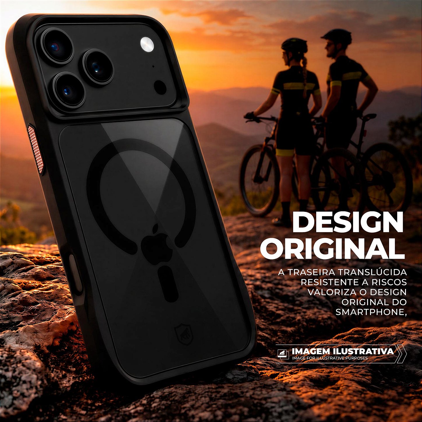 Capa para iPhone 17 Pro Max / 18 Pro Max - Octacore Magsafe - Preta - Gshield - foto 4