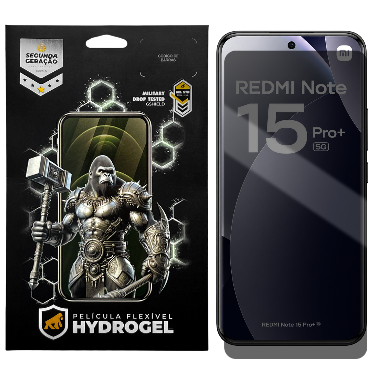 Película para Xiaomi Redmi Note 15 Pro Plus - Privacidade Hydrogel - Gshield
