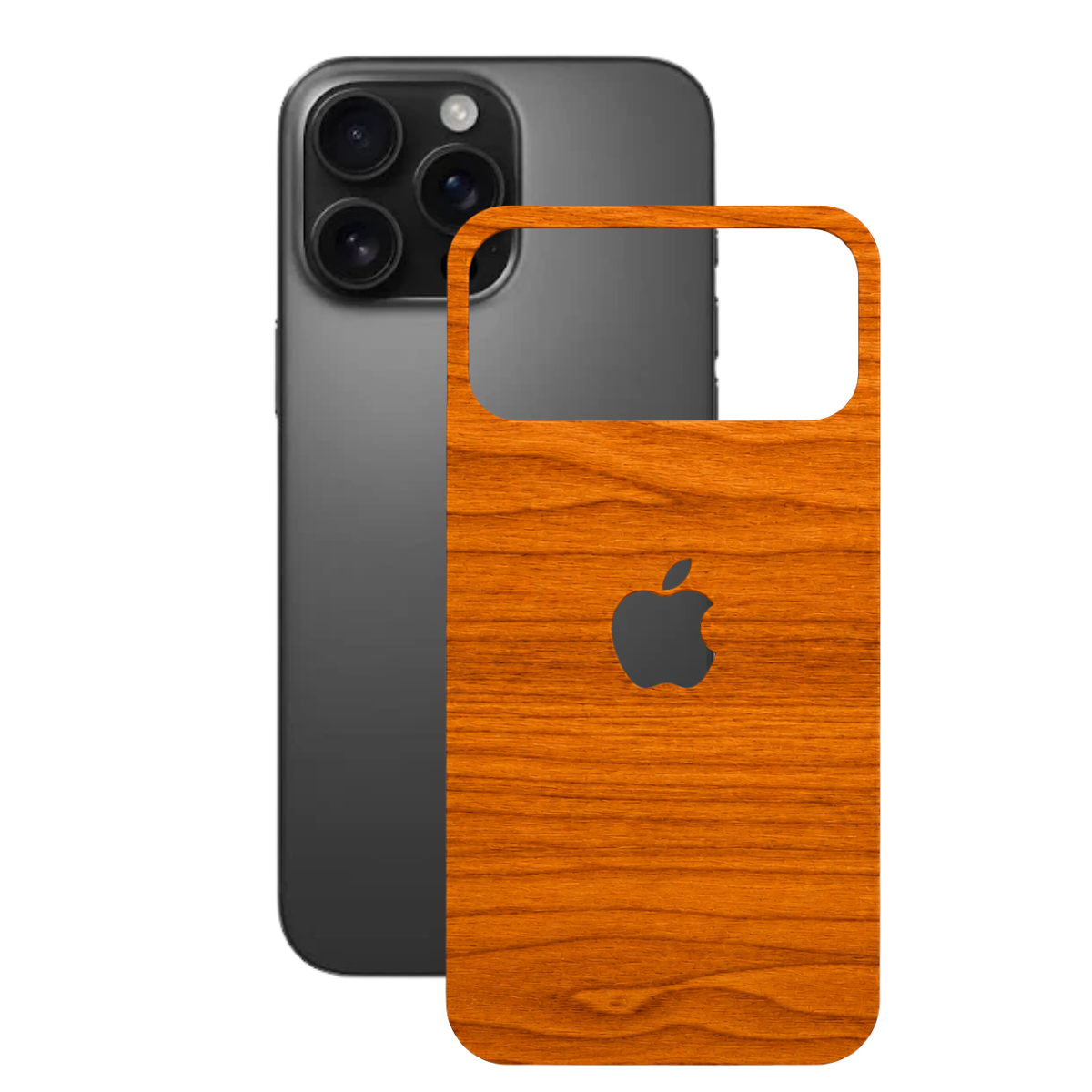 Película para iPhone 16 Pro - Traseira Efeito Madeira Clara - Gshield