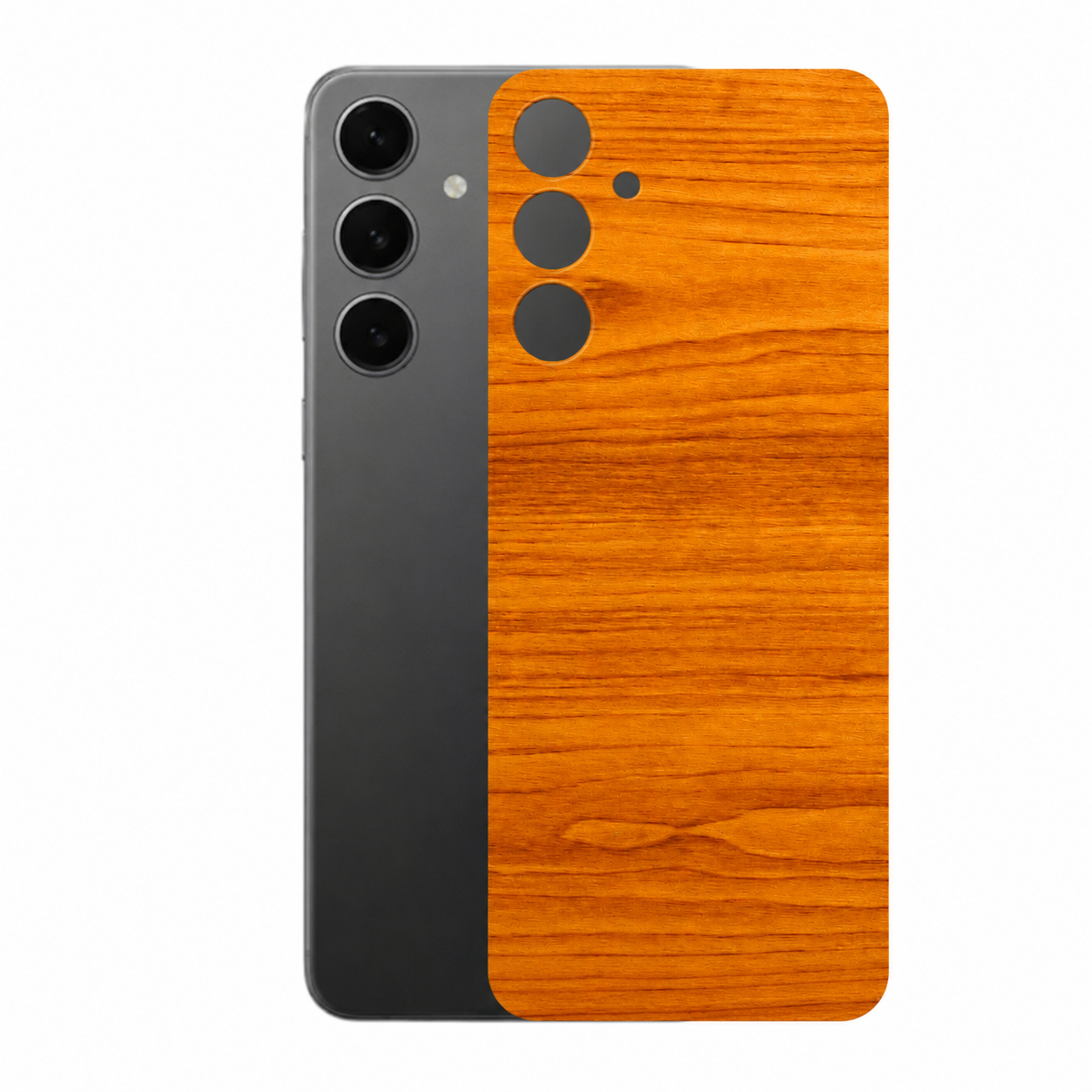 Película para Galaxy S24 Plus - Traseira Efeito Madeira Clara - Gshield