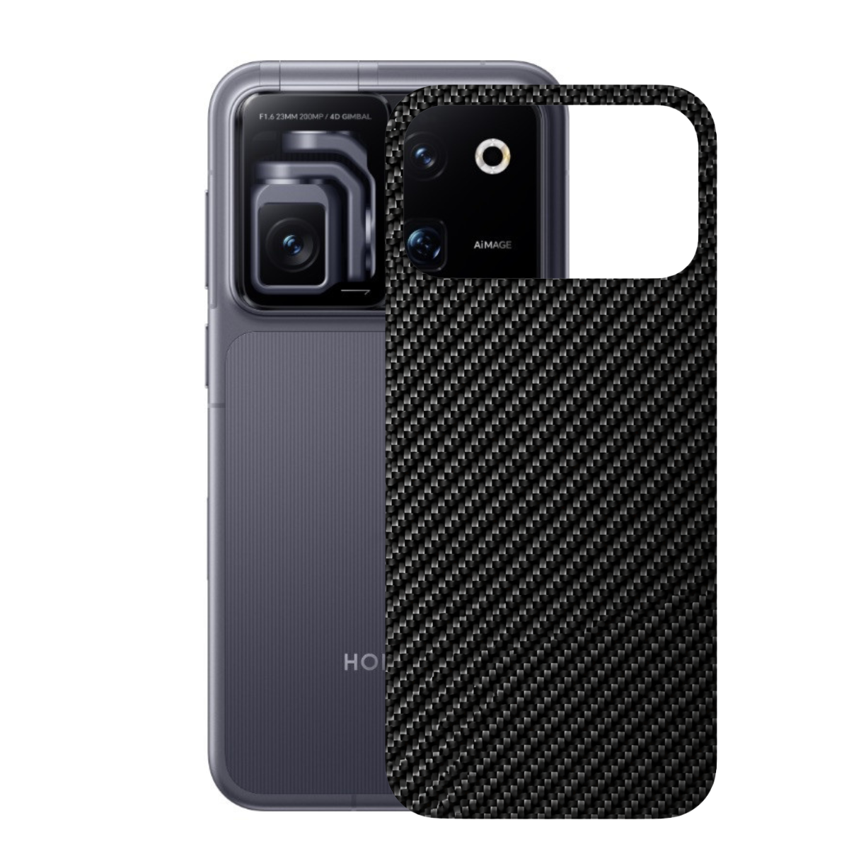 Película para Honor Robot Phone - Traseira de Fibra de Carbono Preta - Gshield